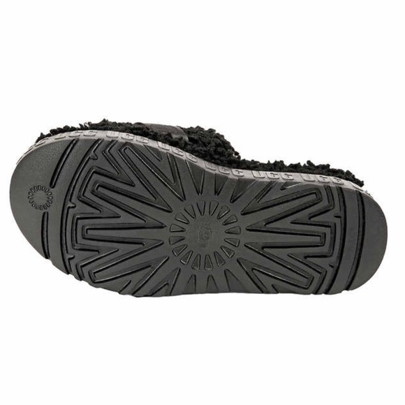 UGG Black Shearling Slide Sandals - Women’s Sz. 9 - Picture 7 of 7